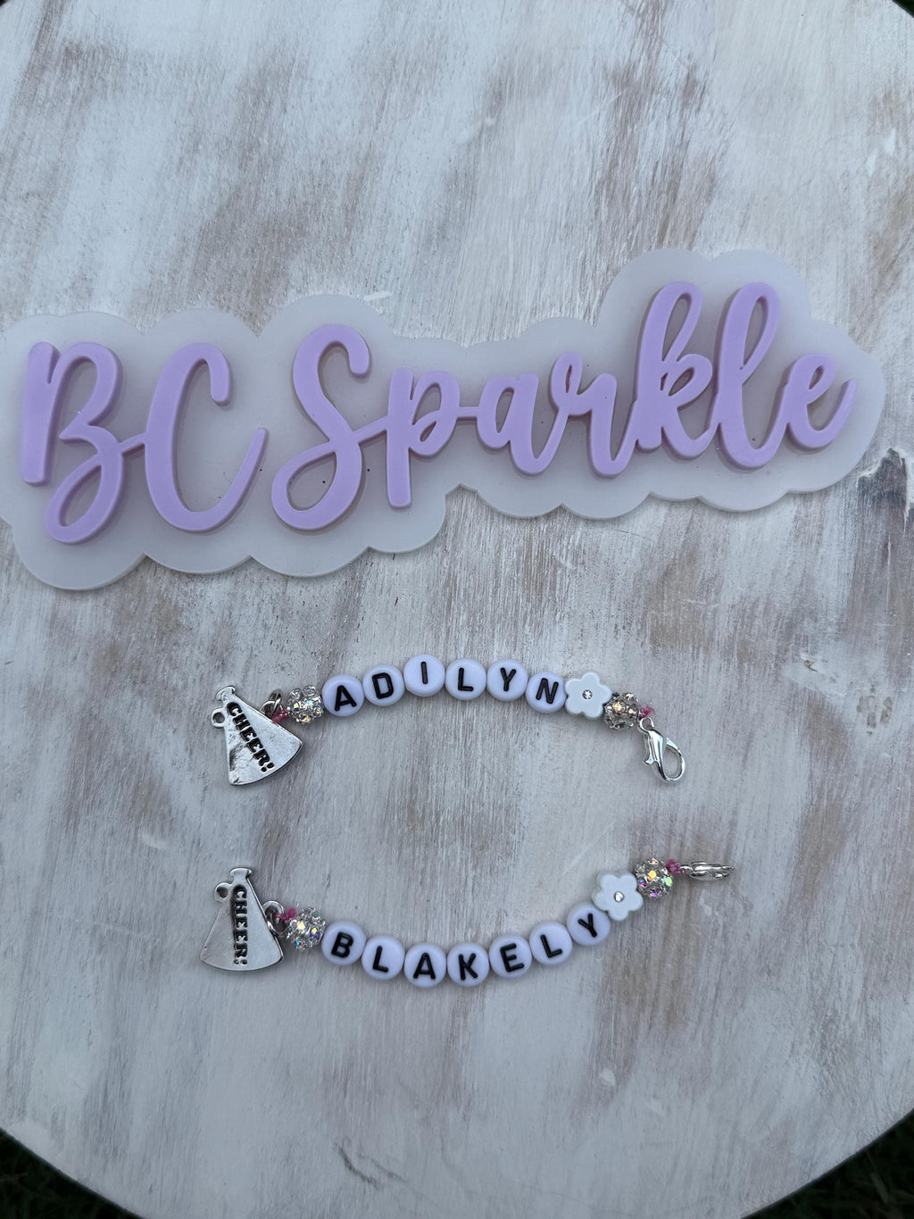 Custom Cheerleader Bag Tag