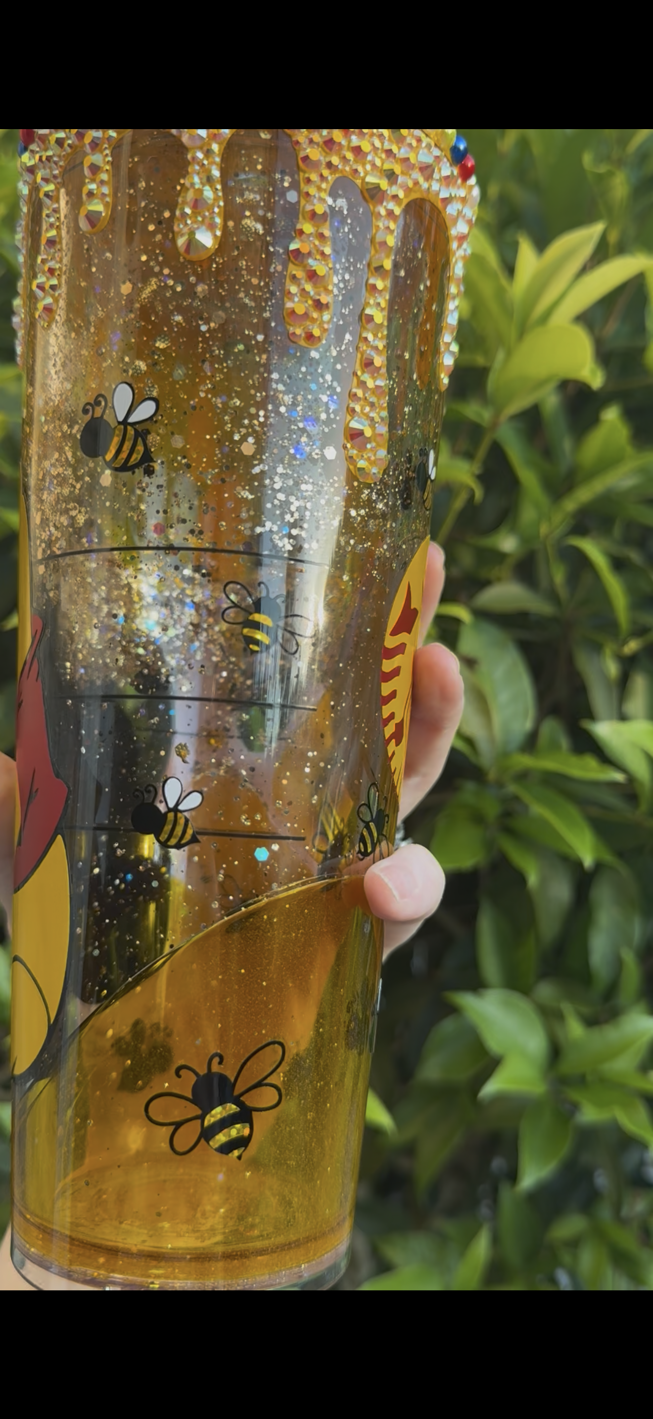 Honey Bear Snow Globe Tumbler