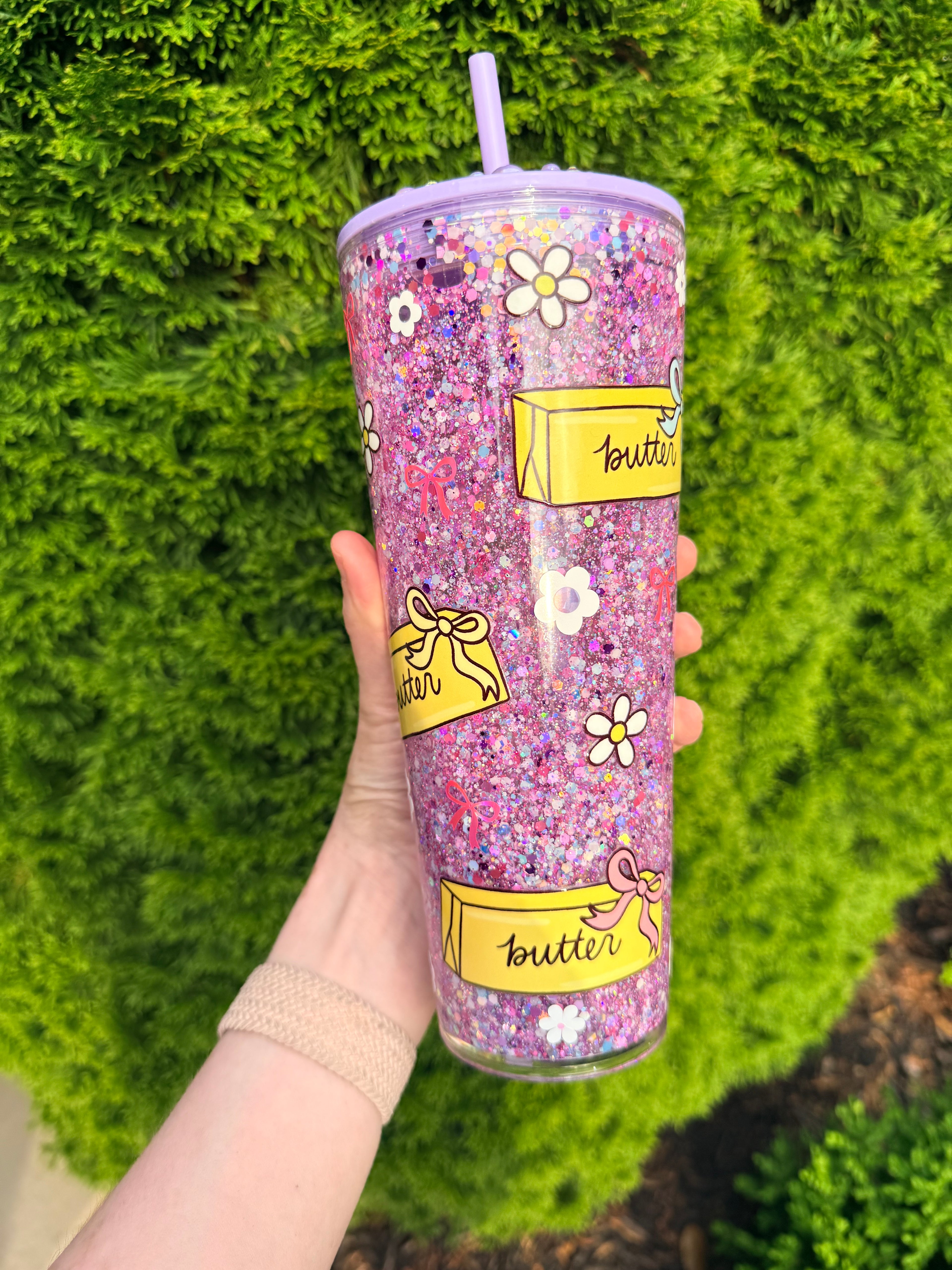24oz Custom Snowglobe Tumbler