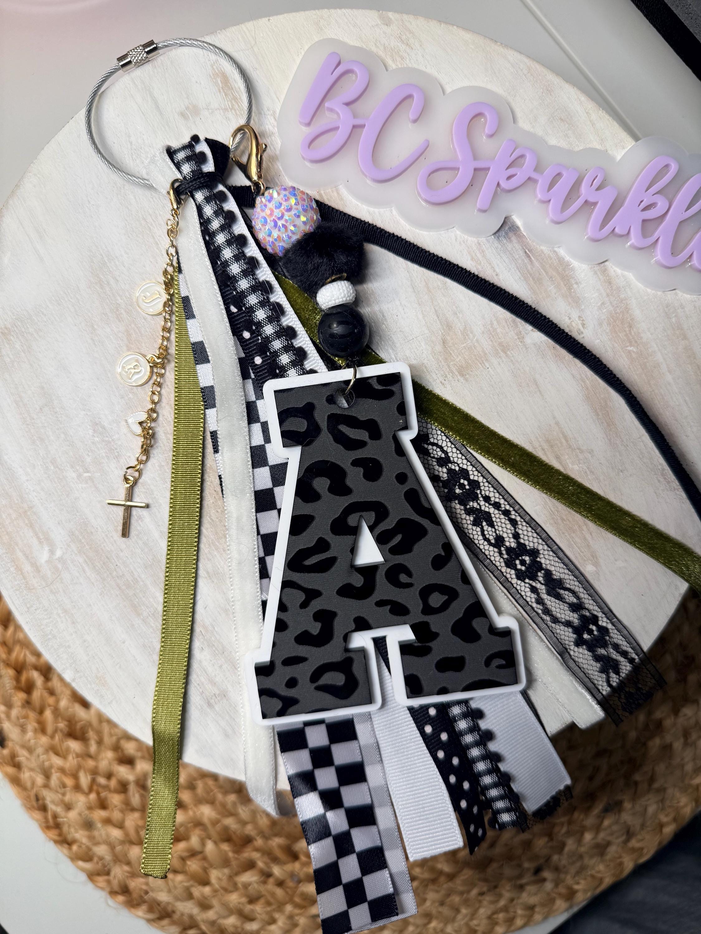 Personalized initial Bag Tag