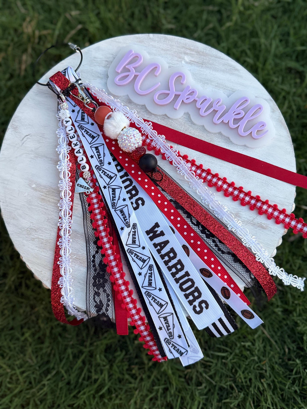 Custom Cheerleader Bag Tag