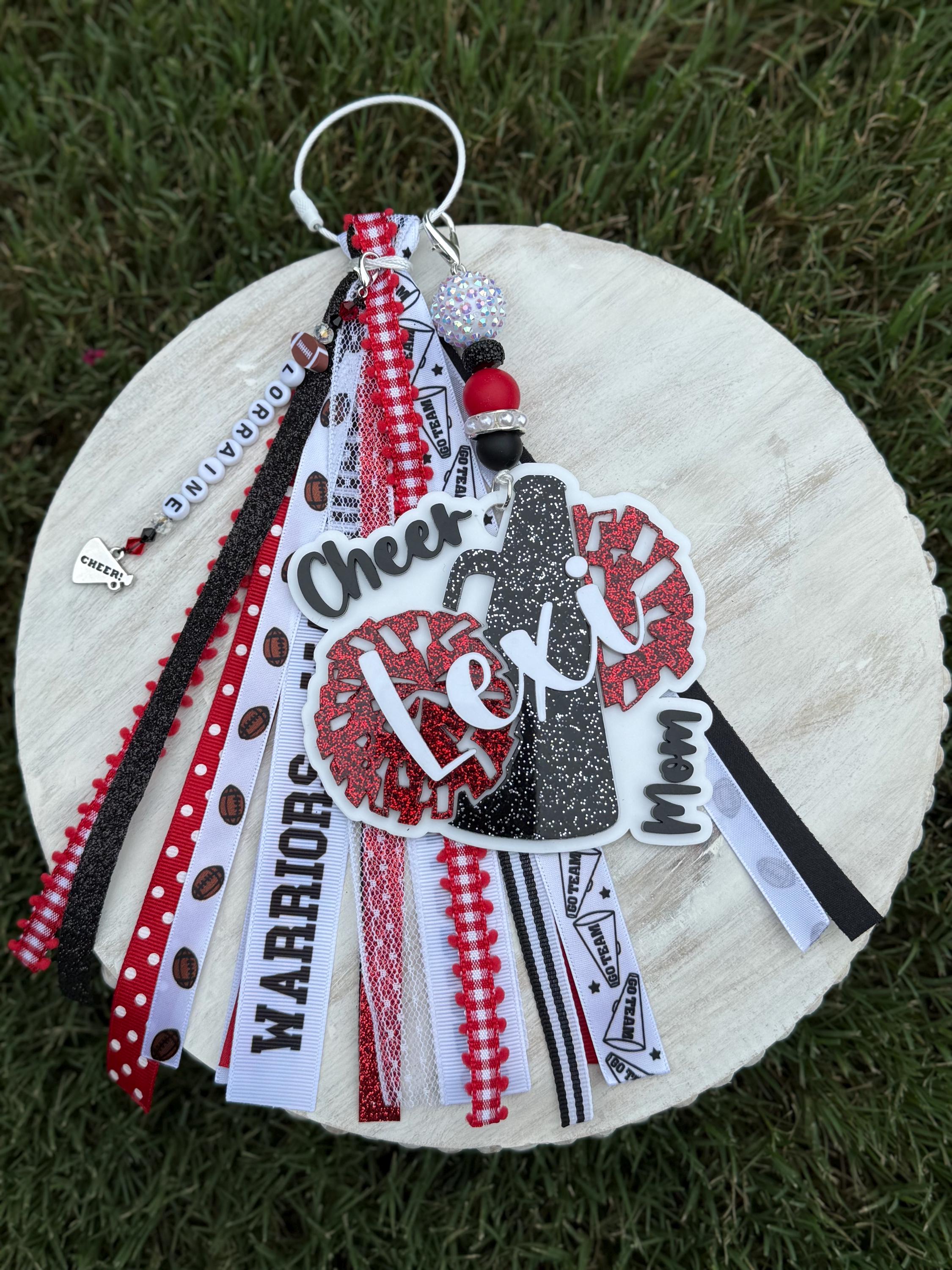 Custom Cheerleader Bag Tag