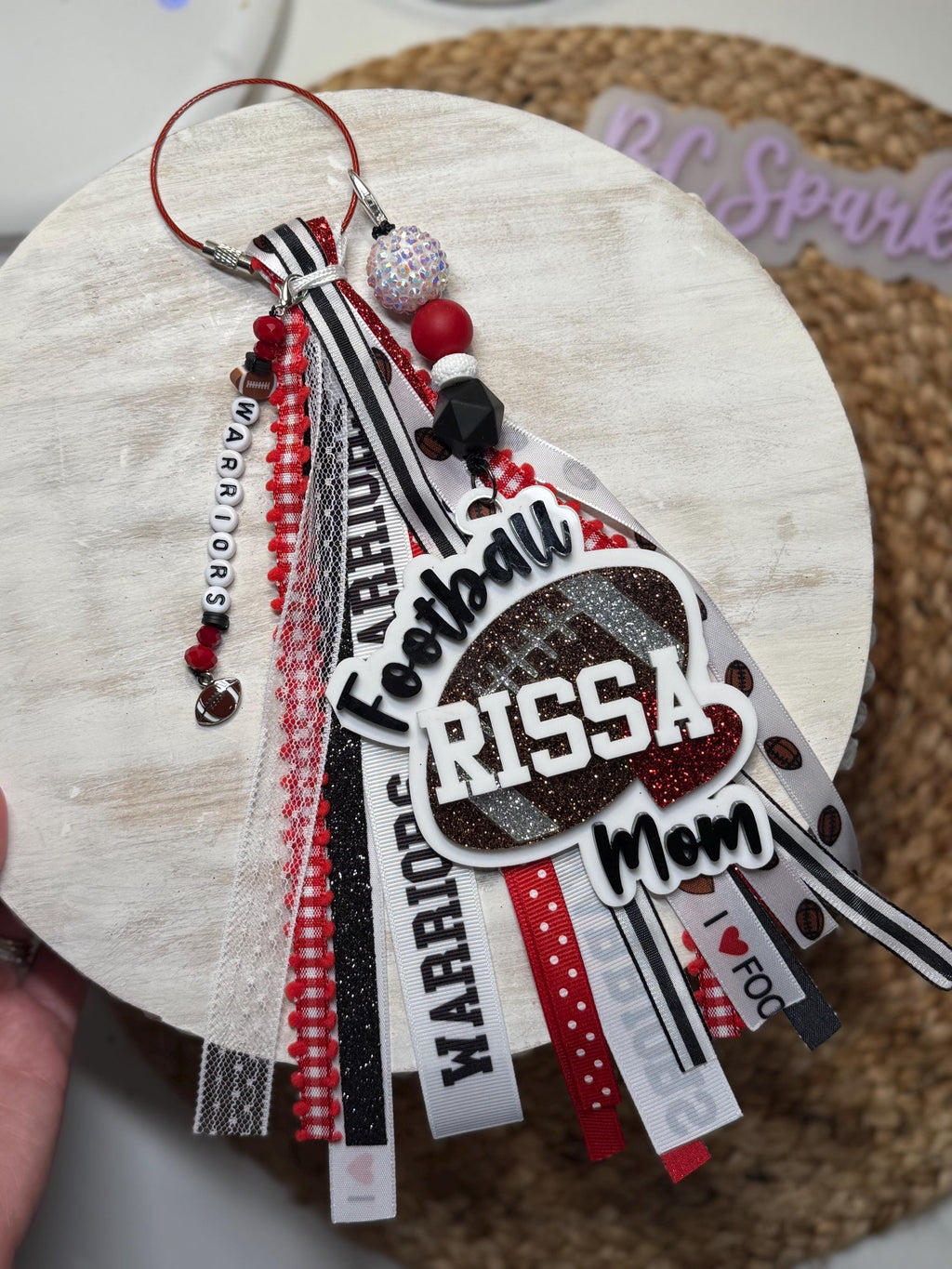 Custom Cheerleader Bag Tag