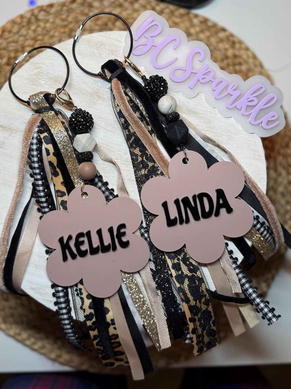 Personalized Flower Bag Tag