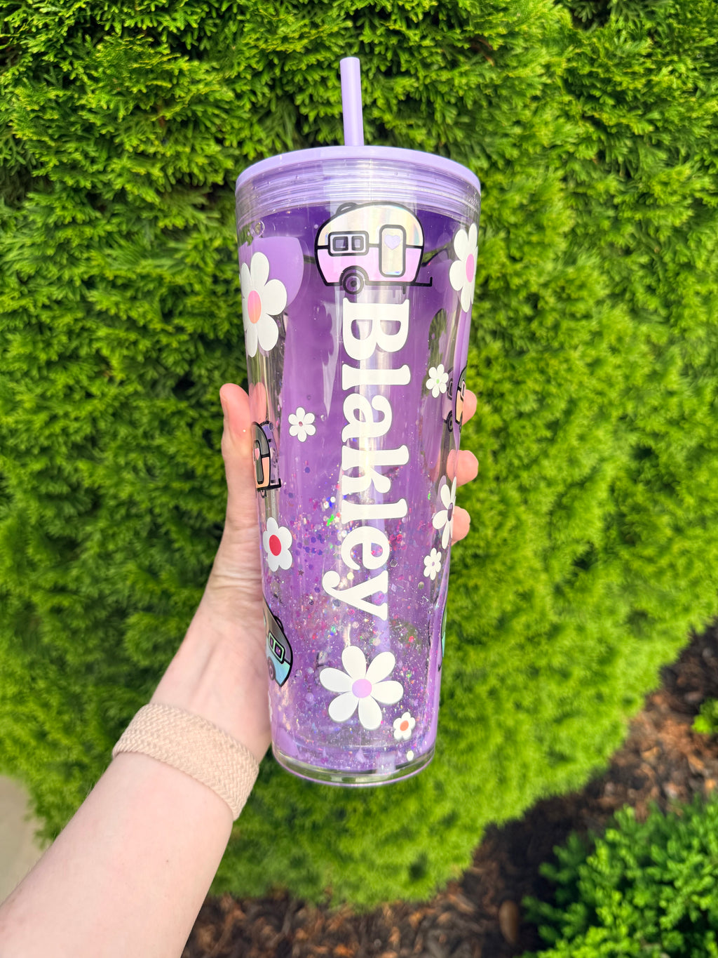 24oz Custom Snowglobe Tumbler