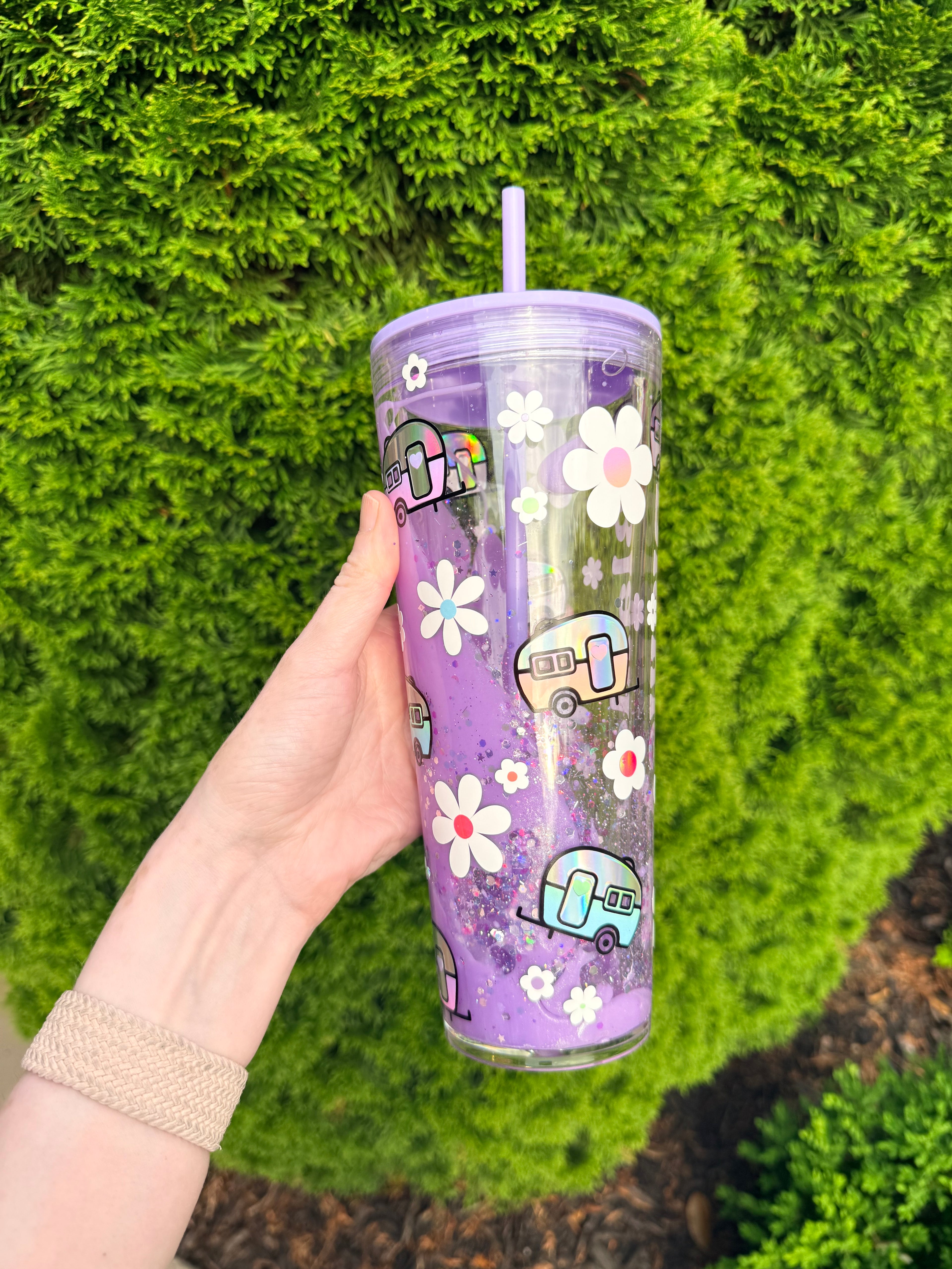 24oz Custom Snowglobe Tumbler