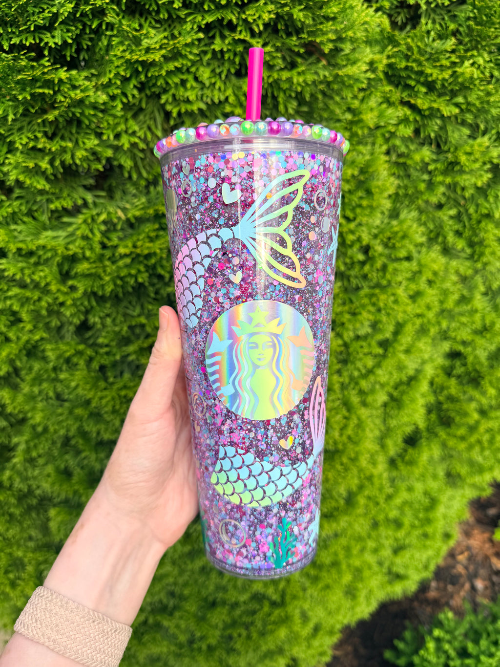 SB 24oz custom Snow Globe Tumbler