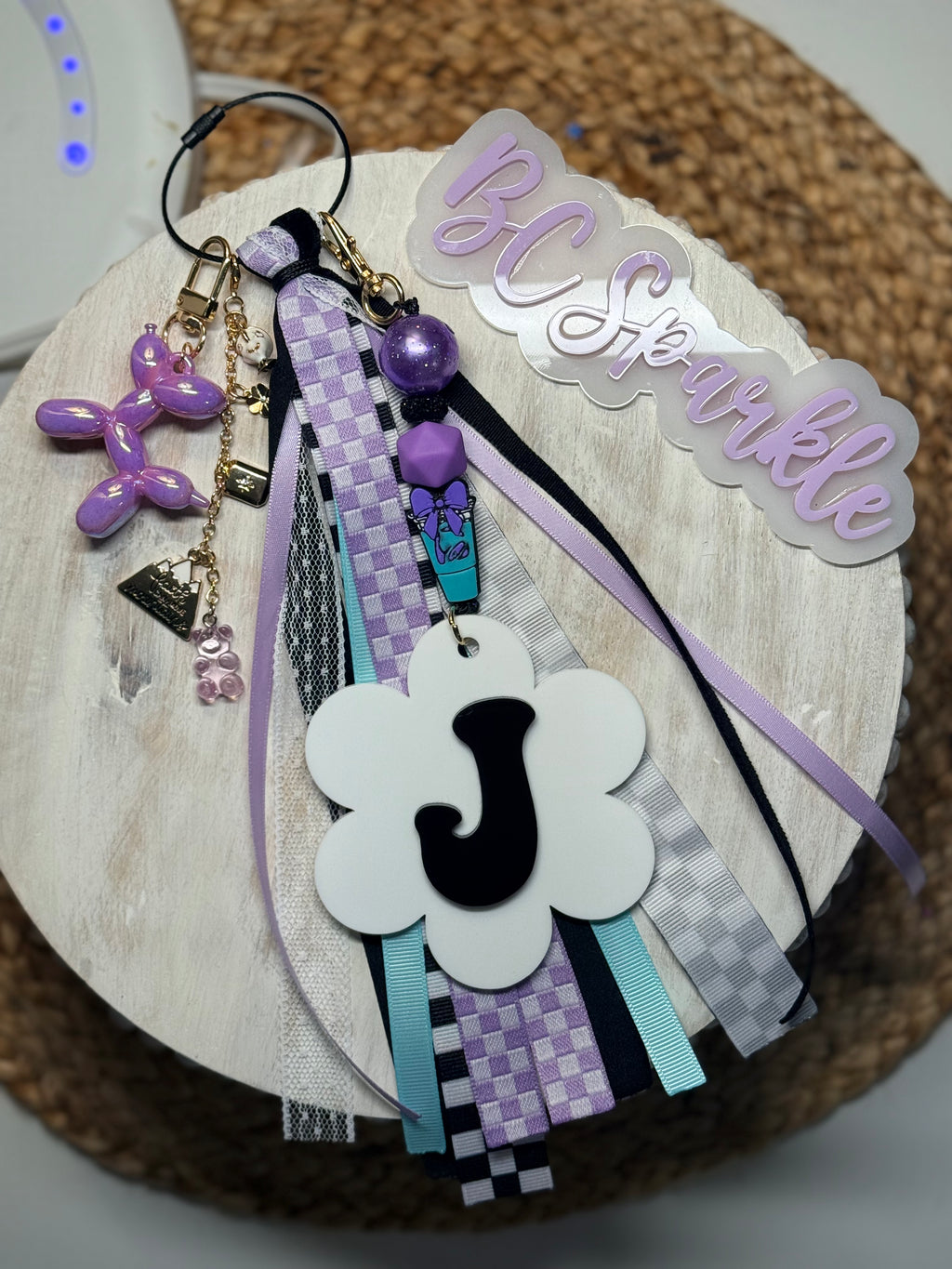 Personalized Flower Bag Tag
