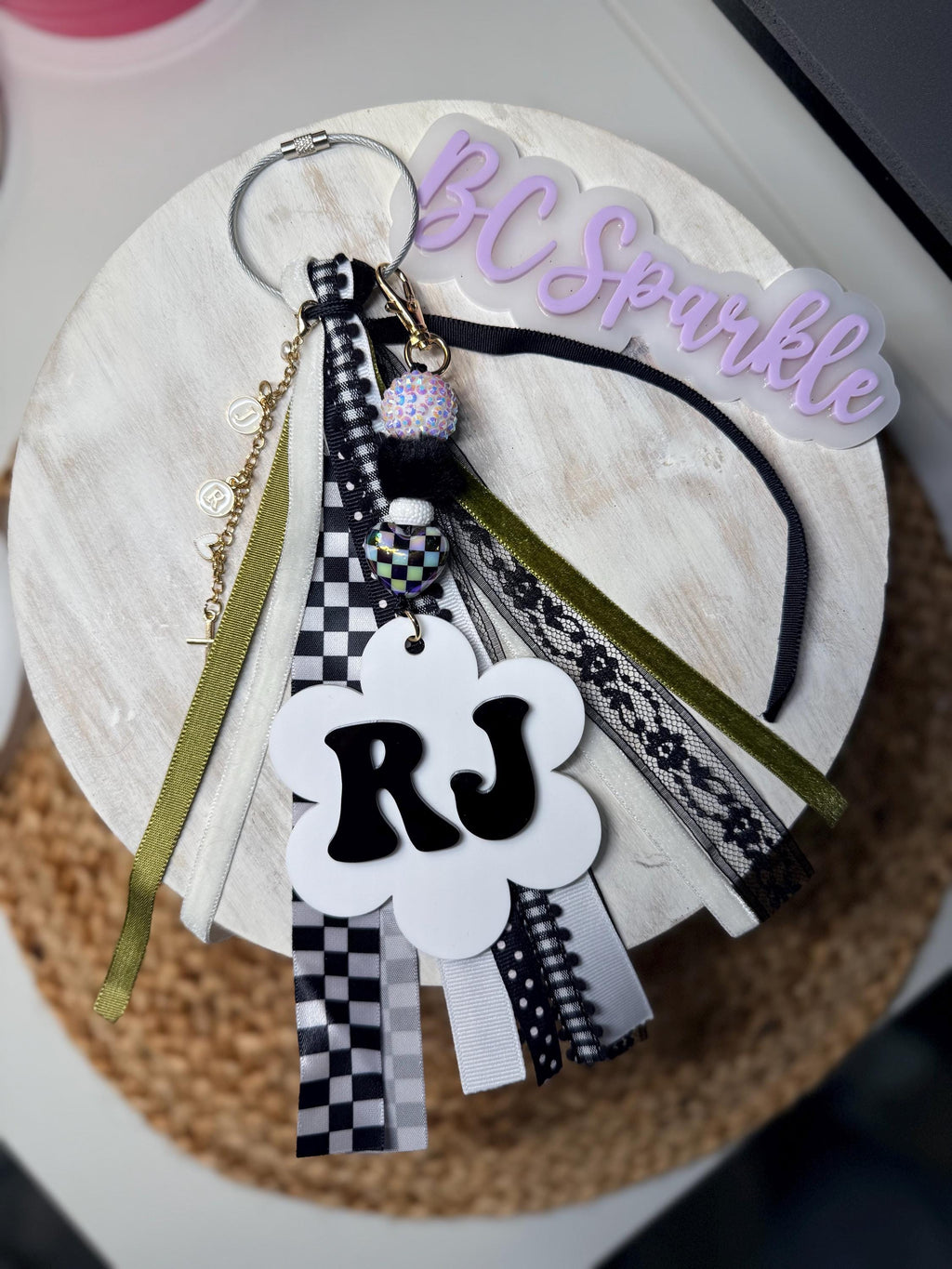 Personalized Flower Bag Tag
