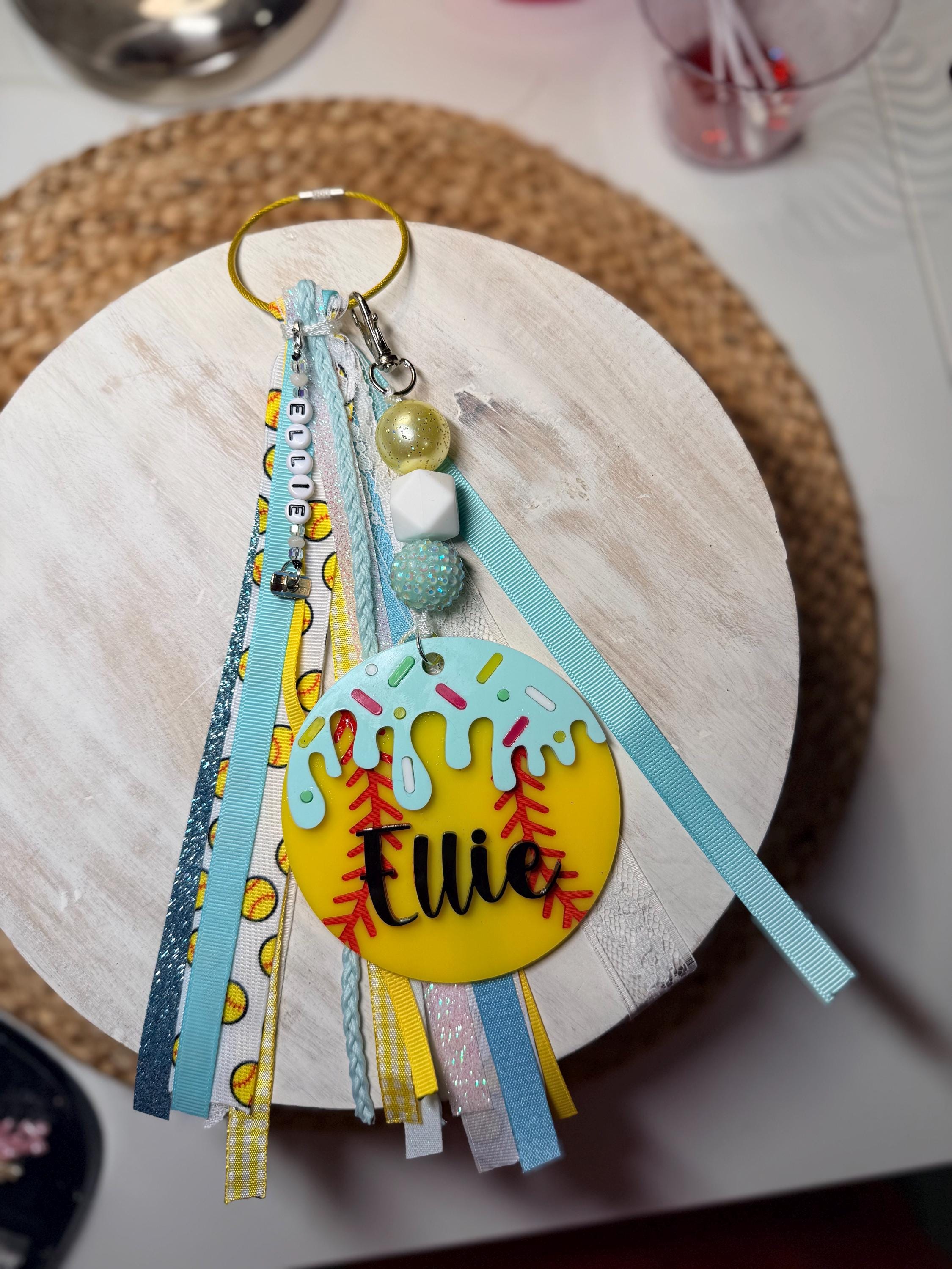 Softball/baseball drip bag tag