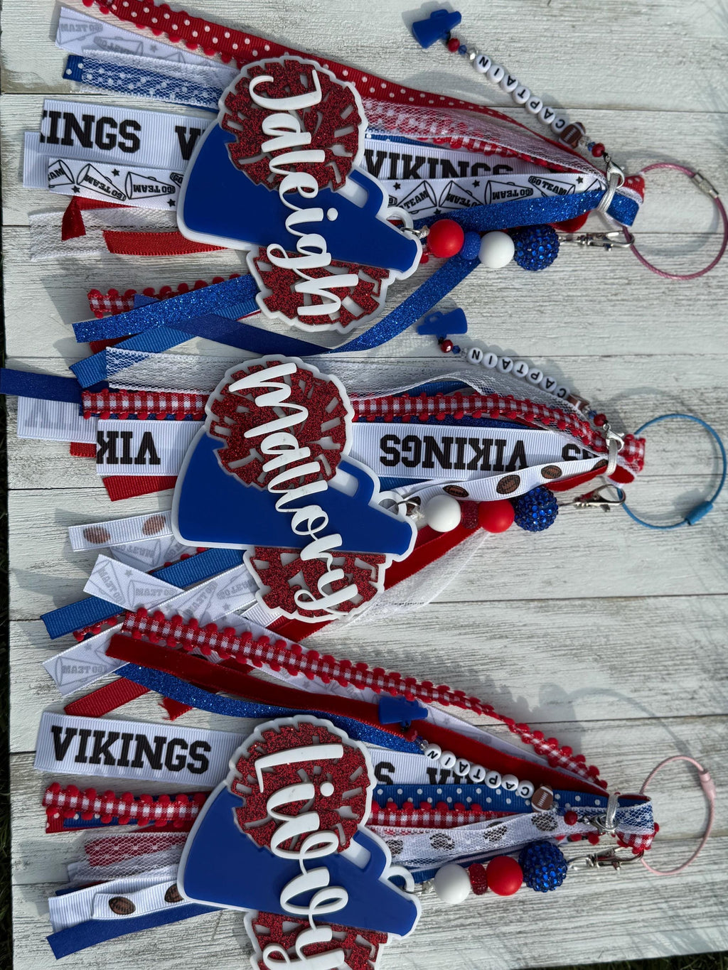 Custom Cheerleader Bag Tag
